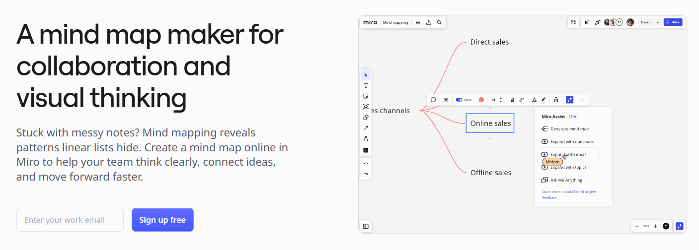 Mind Map Maker 网站截图预览