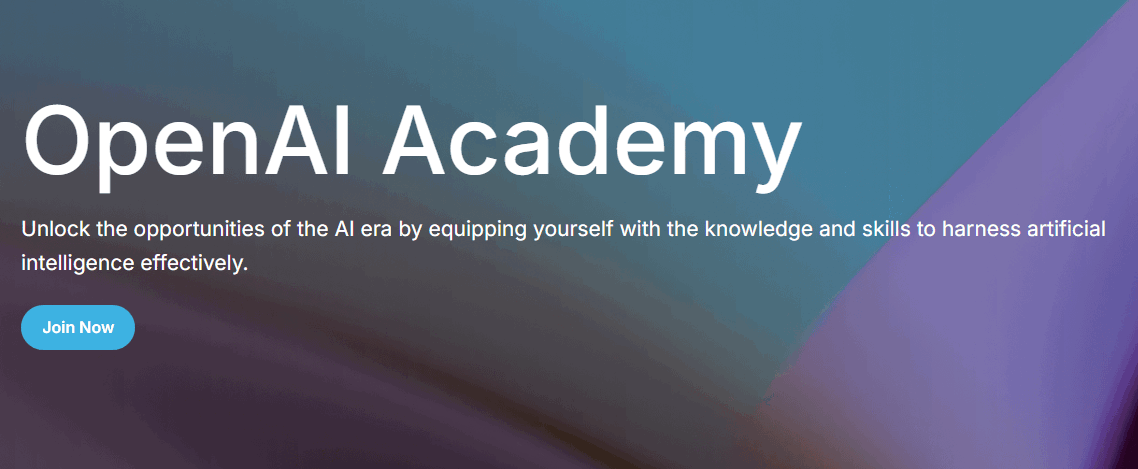 OpenAI 学院 网站截图预览