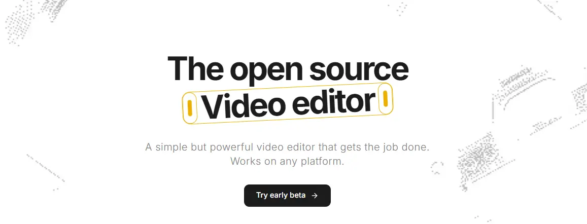 OpenCut 网站截图预览